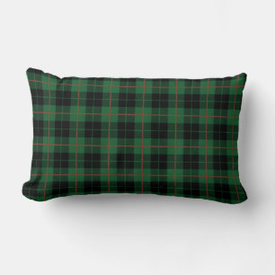 Grün Schwarz Rot Watch Kariert, Tartan Karo Lendenkissen