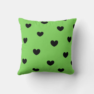 Grün Schwarz Süß Gemütlich Modern Romantisch Chic  Kissen
