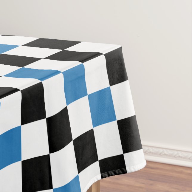 Grün Schwarz Weiß Karomuster Design  Tischdecke (Beispiel)