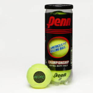 Grün-schwarze Penn-Tennisbälle Tennisbälle
