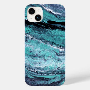 Grün Schwarze Wirbel Case-Mate iPhone 14 Plus Hülle