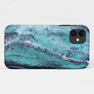 Grün-schwarze Wirbel Case-Mate iPhone Hülle