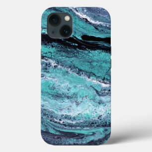 Grün schwarzer Wirbel Case-Mate iPhone Hülle