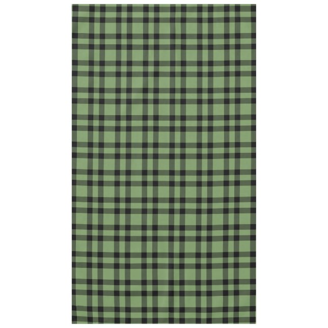 Grün-schwarzes Karomuster Tischdecke (Vorderseite)