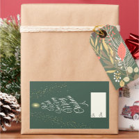 Grün sehr frohe Weihnachtsbaumgeschenk für