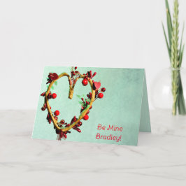 Grün sei meine für seine hellgepflegten Valentine Feiertagskarte
