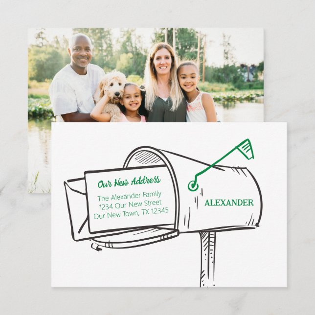 Grün Sie unsere neue E-Mail-Box (Vorne/Hinten)