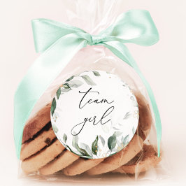 Grün-Team-Sticker Runder Aufkleber