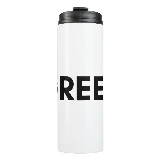 grün thermosbecher (Vorderseite)