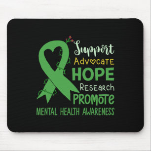 Grün tragen Unterstützergruppe für psychische Gesu Mousepad