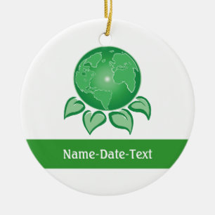 Grün, Umwelt Keramikornament