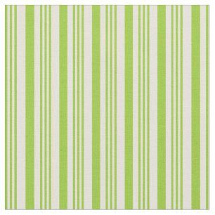 Grün- und Beige Streifen-/Seitenmuster Stoff
