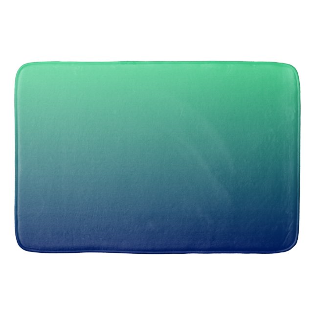 Grün und Blau Badematte (Vorderseite)
