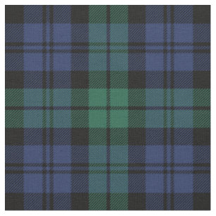 Grün und Blau Black Watch Tartan Karo Urlaub Stoff