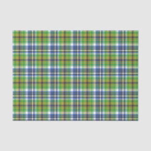 grün und blau Kariert Seidenpapier