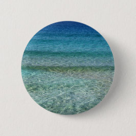 Grün und Blau schimmerndes Wasser Button