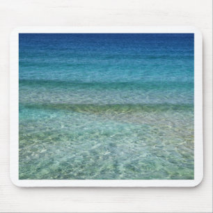 Grün und Blau schimmerndes Wasser Mousepad
