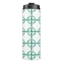 Grün und Blau Thermosbecher