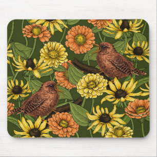 Grün und Blume Mousepad