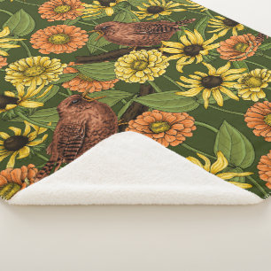 Grün und Blume Sherpadecke
