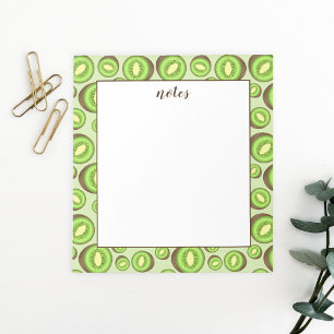 Grün- und Brauntöne-Muster mit benutzerdefiniertem Notizblock