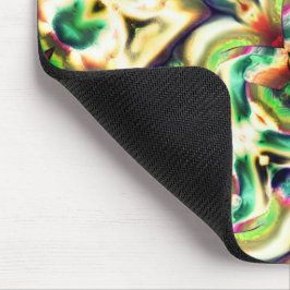 Grün und farbig mit grobem Glas-Stil Mousepad