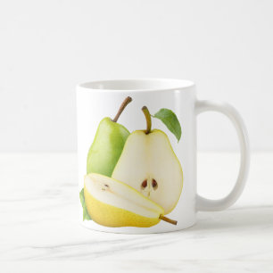 Grün- und Gelbbirnen Kaffeetasse