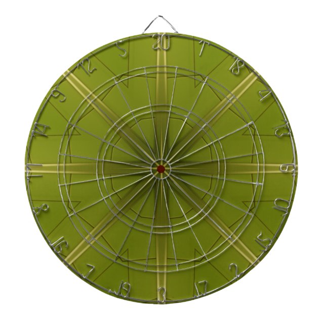 Grün und Gold Dartscheibe (vorne)