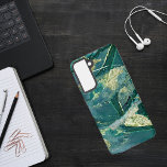 Grün und Gold in Aquarellfarben Samsung Galaxy Hülle<br><div class="desc">Samsung SGH-E500 Samsung SGH-E10 Digitalkamera</div>