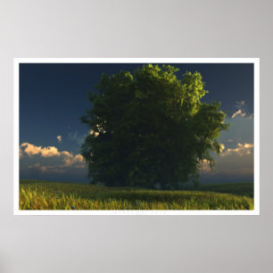 Grün und Gold Poster