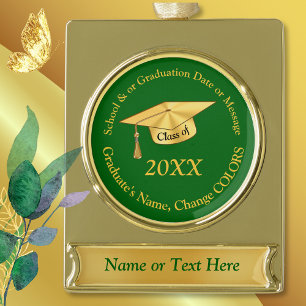 Grün und GoldAbschluss-Weihnachtsverzierungen Banner-Ornament Gold