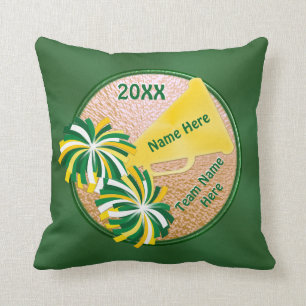 Grün und Goldältere Beifall-Geschenke Kissen