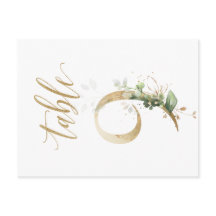 Grün- und Goldfolien, Tabelle 9, Tischnummer