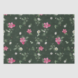 Grün und grün Weihnachten Blume Seidenpapier