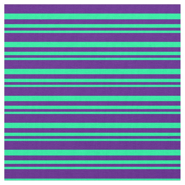 Grün- und Indigo-Farbmuster Stoff (Nahaufnahme)