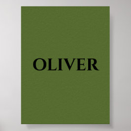 Grün und Minimalistisch schwarz Poster
