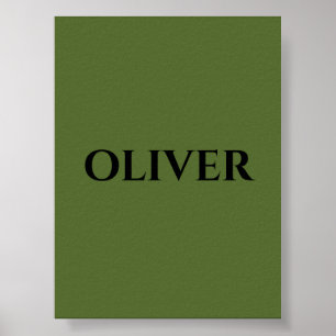 Grün und Minimalistisch schwarz Poster
