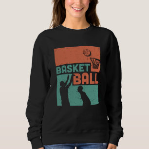 Grün und Orange Basketball Schönes Design Sweatshirt