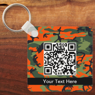 Grün und Orange Camo, Tarnung, Militär, Armee Schlüsselanhänger