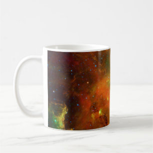 Grün und Orange des nordamerikanischen Nebelfleck Kaffeetasse
