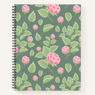 Grün und Rosa Notizbuch