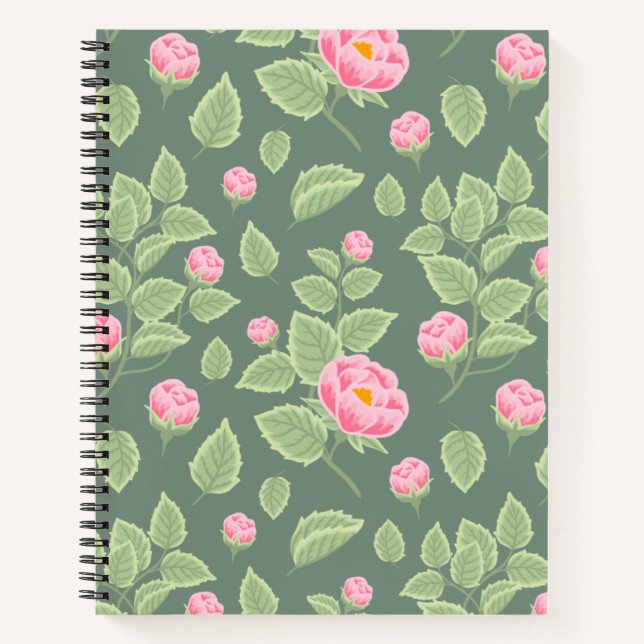 Grün und Rosa Notizbuch (Vorderseite)