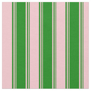 Grün- und rosa Streifen/Linse-Muster Stoff