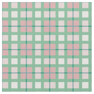 grün und rosa Tartan-Zellmuster Stoff