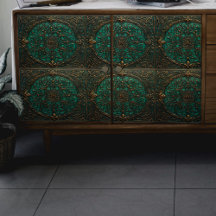 Grün und Rost Alte Fenster Decoupage