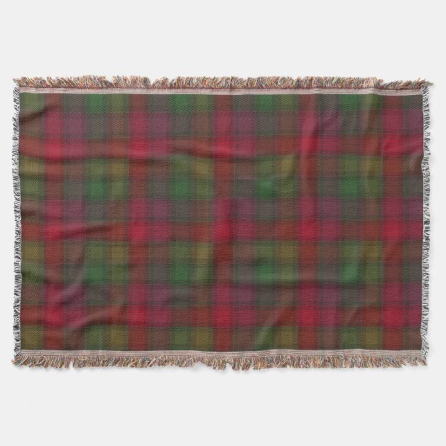 Grün und Rot, Tartan Decke (Vorderseite)