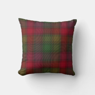 Grün und rot Tartan. Kissen