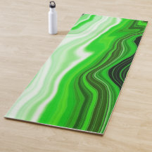Grün und schwarz Marmorflüssigkeiten Kunst