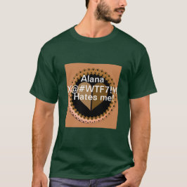Grün und Tan Personalisiert mit der Botschaft Männ T-Shirt