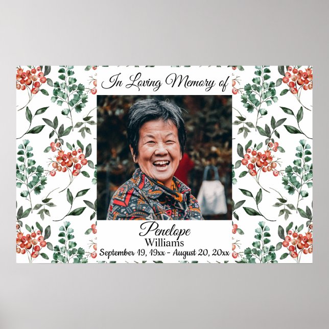 Grün- und Waldbeeren - Lebensfeier Poster (Vorne)